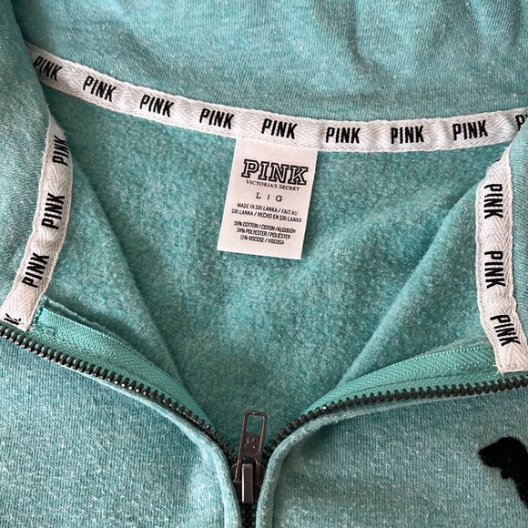 VS PINK 1/4 Zip Sweatshirt. Sz L - Picture 3 of 5